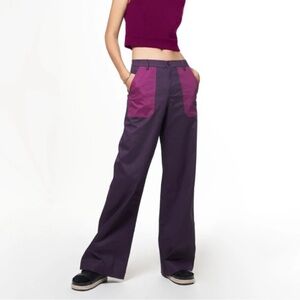 NWT The Kit‎ Tracee Pant in Eggplant Cotton Lycra
Twill Size 10